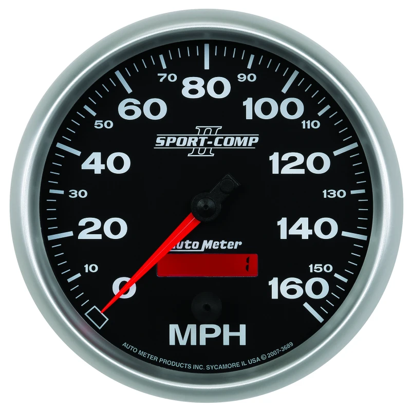 Autometer Sport-Comp II 5 inch 0-160MPH Electronic Programmable Speedometer