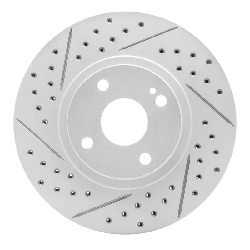 DFC 01-05 Mazda Miata Front Left Drilled & Slotted Geoperformance Rotor