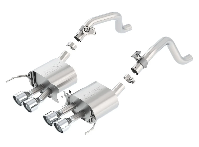Borla 14-15 Chevy Corvette C7 mit AFM ohne NPP S-Type Heck-Auspuffsystem Quad Rd RL Endrohre