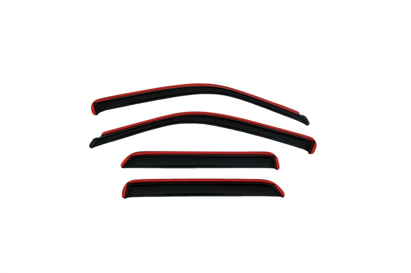AVS 01-05 Chevy S10 Crew Cab Ventvisor In-Channel Front- und Heckfenster-Deflektoren 4-teilig - Rauch