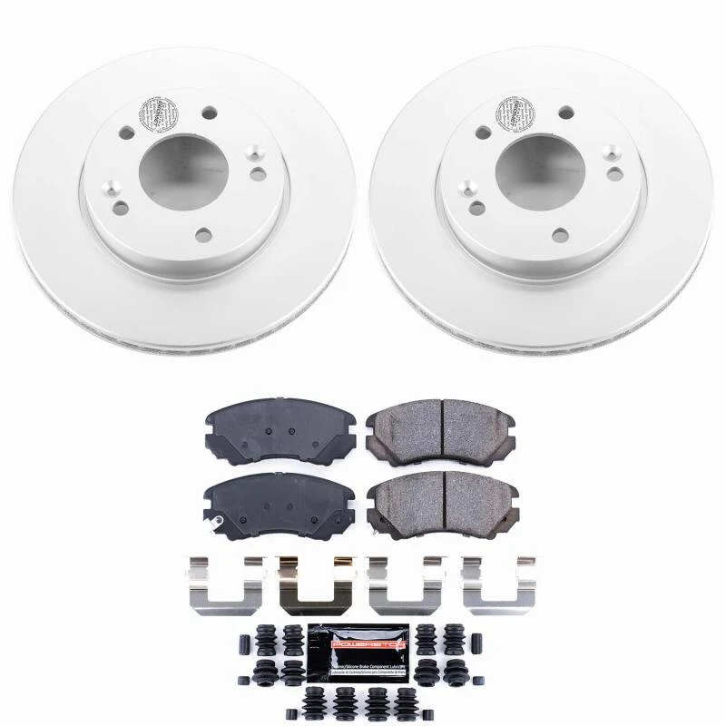 Power Stop 10-11 Kia Soul Front Z23 Coated Brake Kit