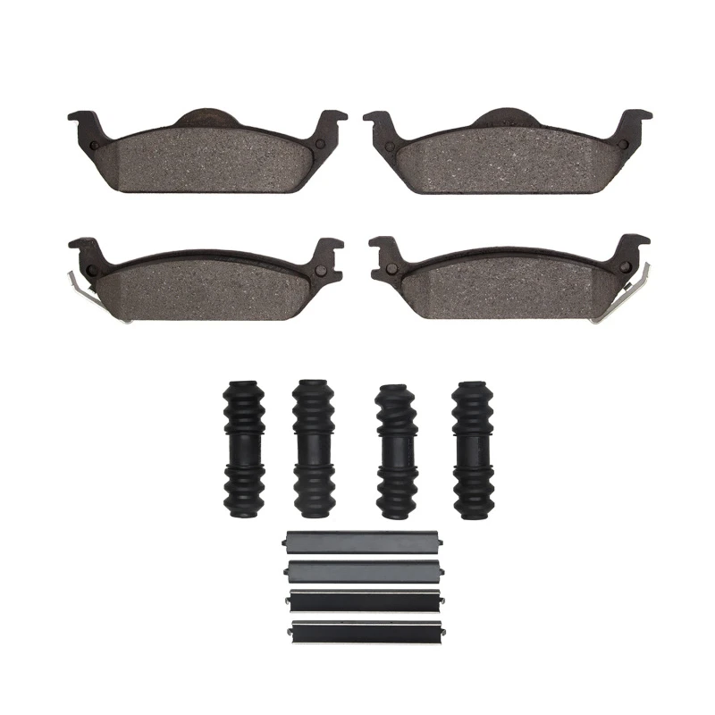 DFC 03-04 Dodge Dakota 4WD Rear 5000 Advanced Semi Metallic Brake Pads and Hardware Kit