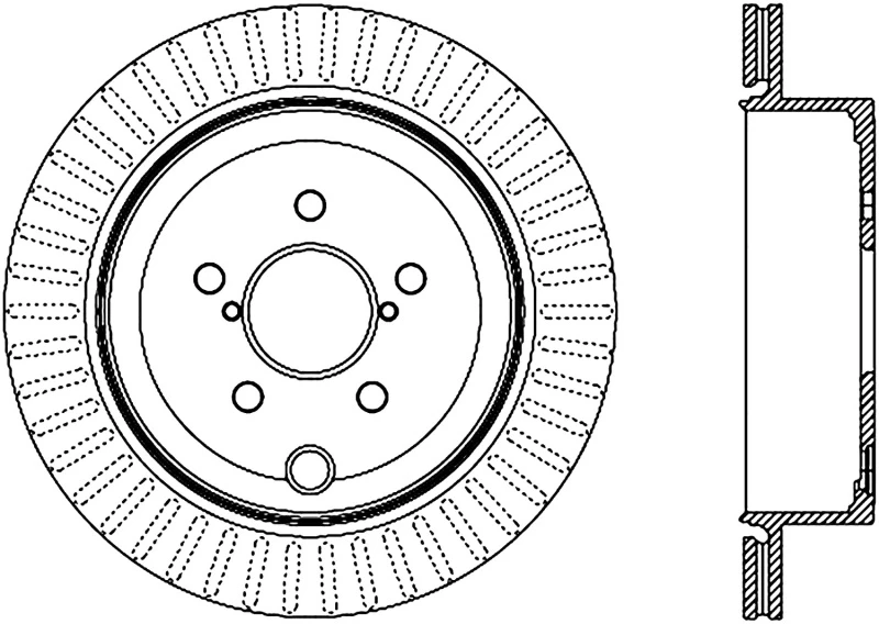 StopTech Power Slot for 13 Scion FR-S / 13 Subaru BRZ Rear Left Cryo Slotted Rotor
