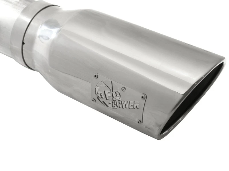 aFe MACHForce XP Auspuff 5 Zoll DPF-Back SS Auspuff 2015 Ford Turbo Diesel V8 6,7L Polierte Spitze