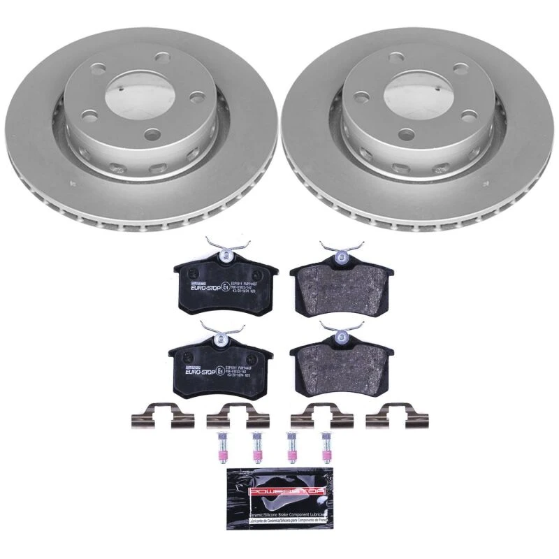 Power Stop 00-04 Audi A6 Quattro Rear Euro-Stop Brake Kit