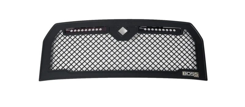Putco 15-17 Ford F-150 Leuchttaster-Grille mit zwei 10-Zoll-Luminix-Lichtleisten (mit Kamera-Ausschnitt)
