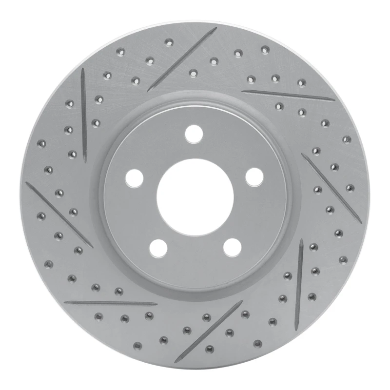 DFC 03-09 Chrysler Pt Cruiser Front Left Drilled & Slotted Geoperformance Rotor