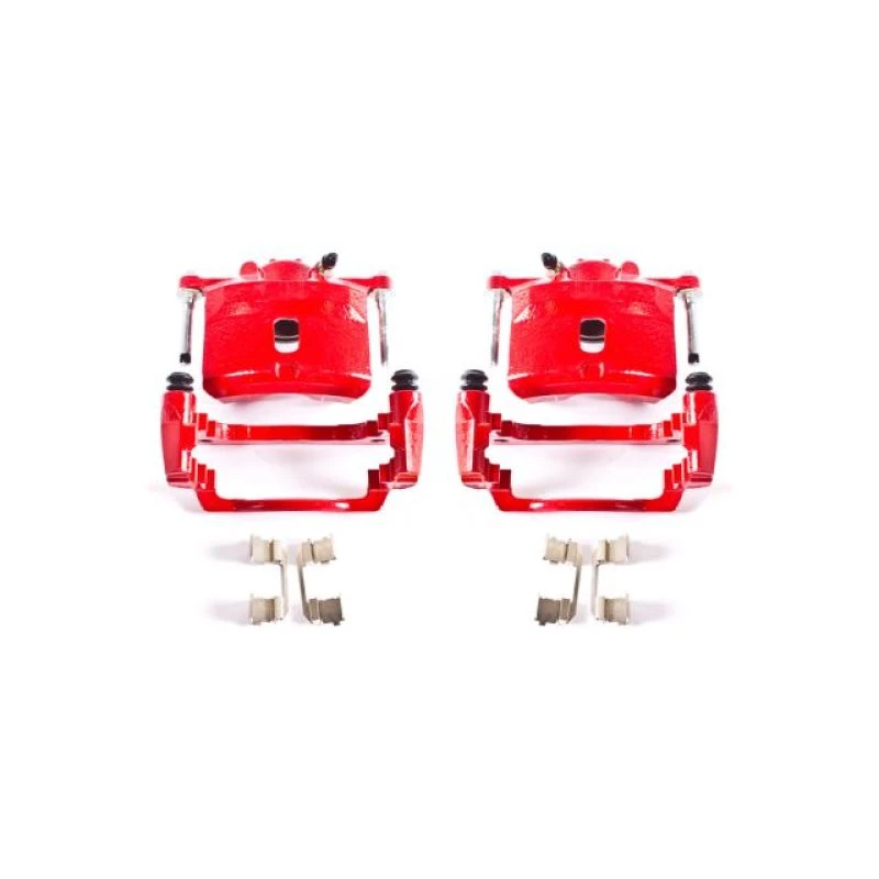 Power Stop 01-05 Acura EL Front Red Calipers w/Brackets - Pair