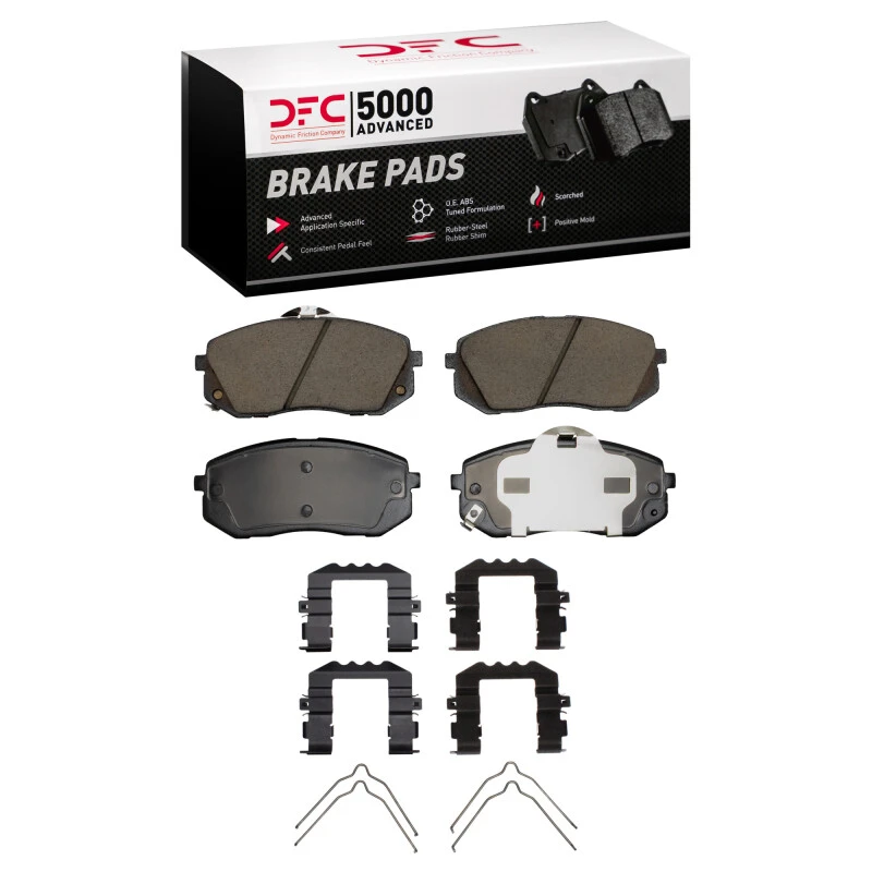 DFC 15-15 Hyundai Sonata Front 5000 Advanced Ceramic Brake Pads and Hardware Kit