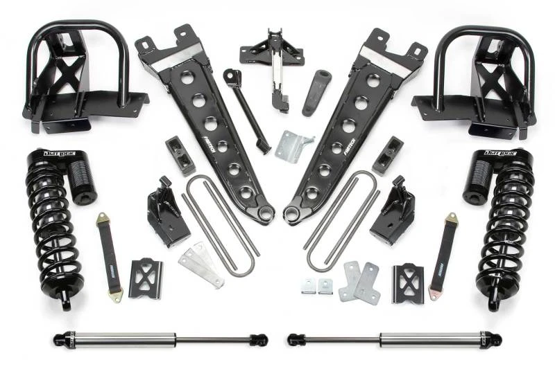 Fabtech 08-10 Ford F350 4WD 6 Zoll Radius Arm System mit DLSS 4.0 Coilover und hinten DLSS
