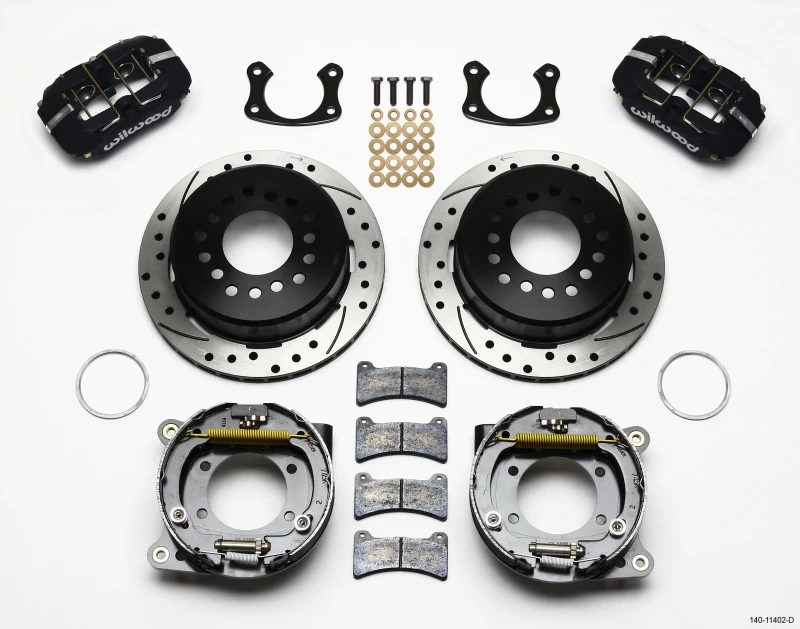 Wilwood Dynapro Low-Profile 11,00 Zoll P-Bremse Kit gebohrt New Big Ford 2,36 Zoll Versatz
