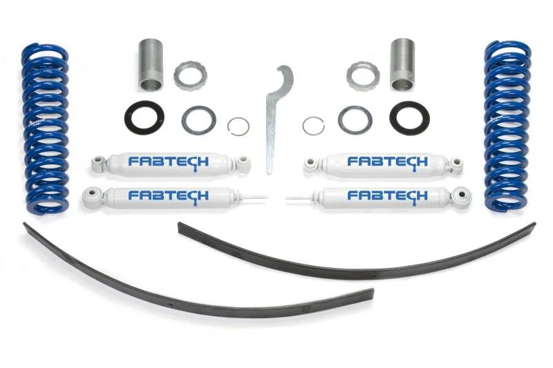 Fabtech 95.5-04 Toyota Tacoma Prerunner 6-Lug-Modelle 2/4WD 0-3,5 Zoll Basic Adj C/O-System mit Leistungsstoßdämpfern