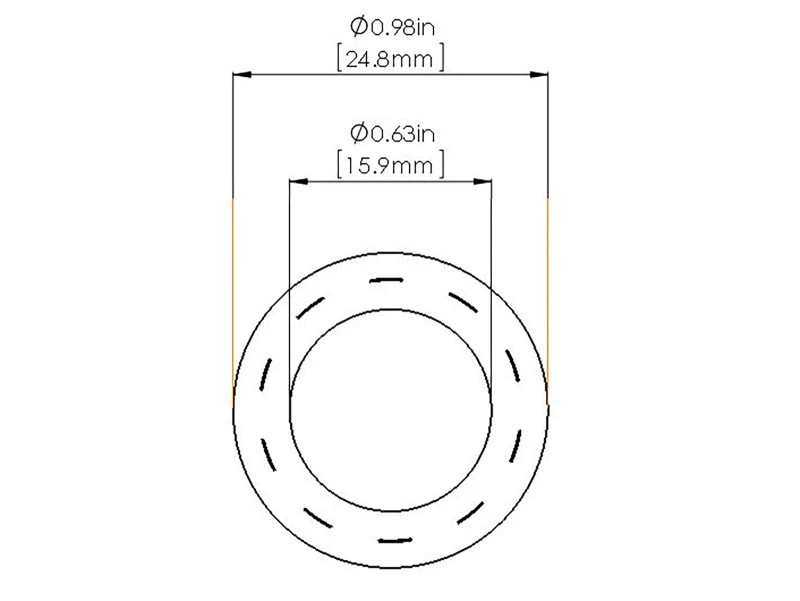 aFe Magnum FORCE Replacement Fuel Hose 5/8 IN ID x 36 IN L