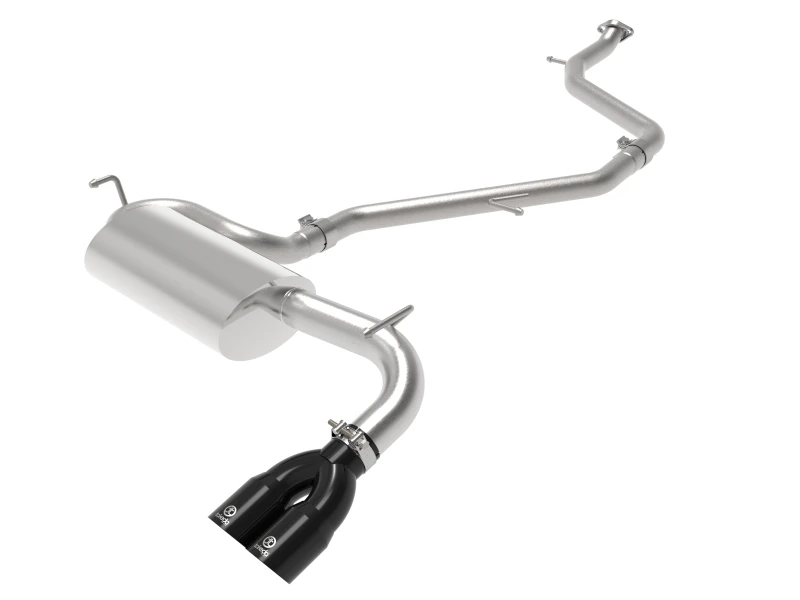 aFe Takeda 18-21 Toyota C-HR 2.0L 2,5 Zoll 304 Edelstahl Kat-Back Auspuff mit schwarzem Endstück