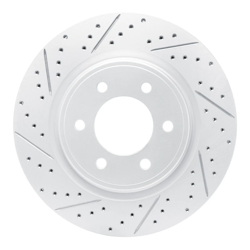 DFC 21-26 Ford Bronco Front Left Drilled & Slotted Geoperformance Rotor