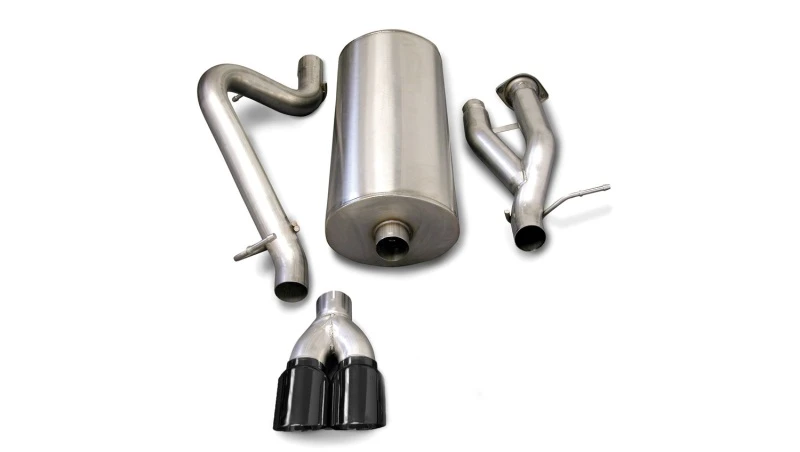 corsa-performance_14216BLK-6793103c837ec Corsa 2003-2006 Hummer H2 6.0L V8 Black Sport 3in Single Rear Twin 4in Tips Cat-Back Exhaust