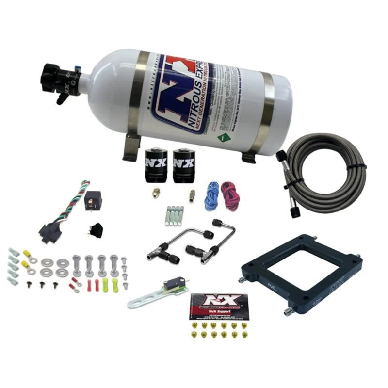 Nitrous Express Dominator Gemini Pro-Power Alkohol Nitrous Kit (100-500PS) mit 10lb Flasche