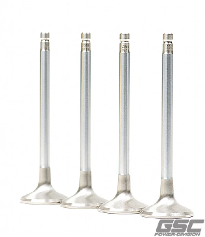 GSC Power Division Toyota 2JZ 30.0mm Head (+1mm) 6.6mm Stem Chrome Alloy Polished Exhaust Valve