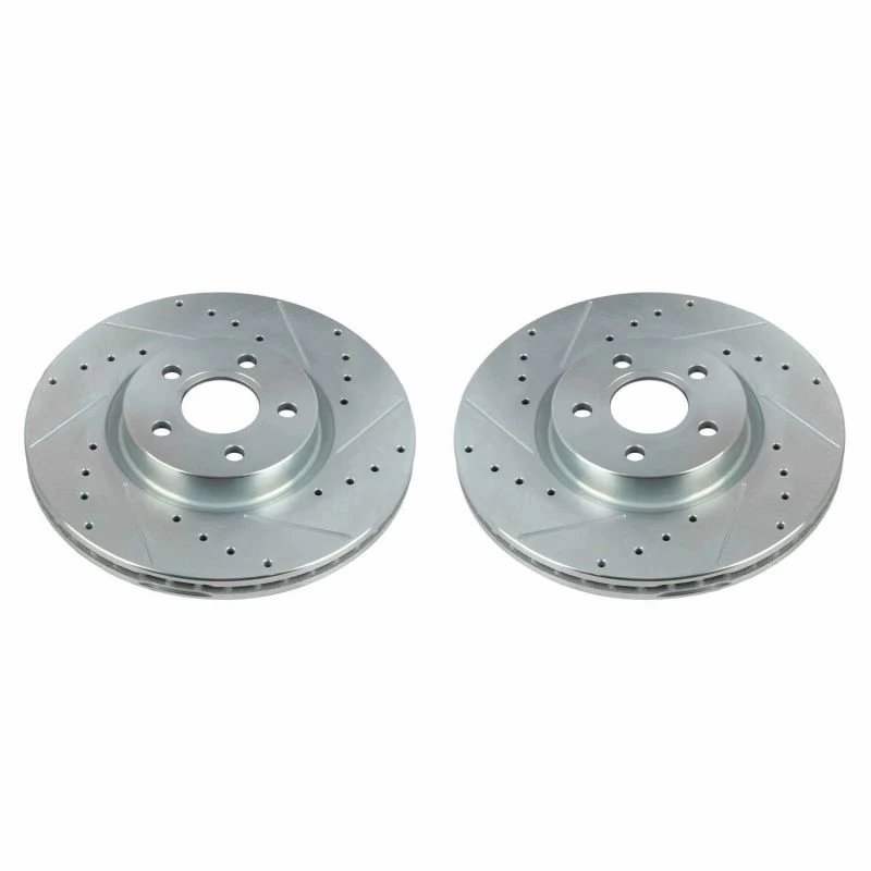 Power Stop 18-20 Ford Transit Connect Front Evolution Drilled & Slotted Rotors - Pair