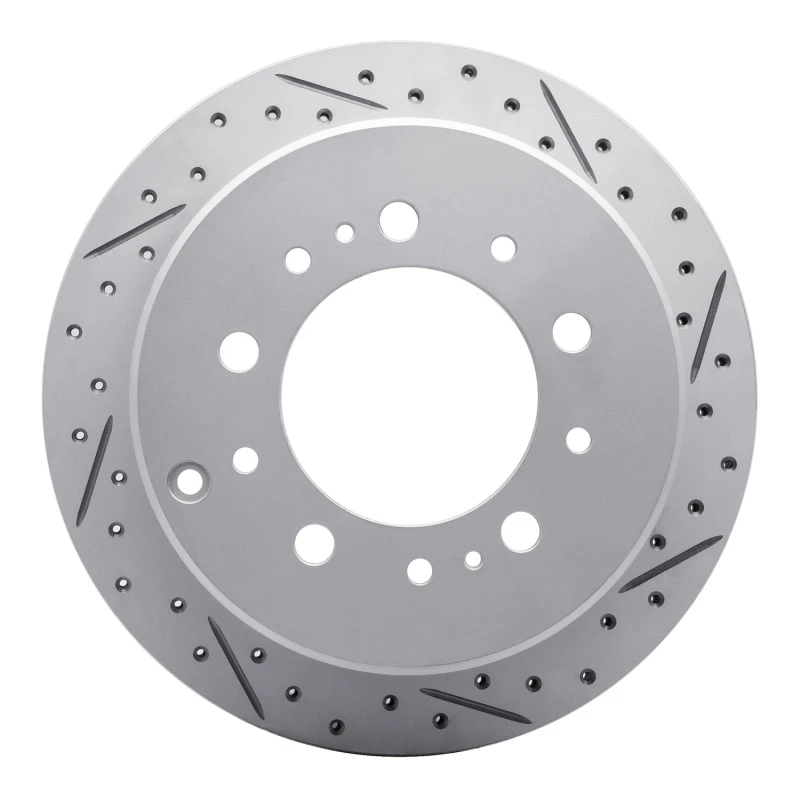 DFC 98-07 Lexus Lx470 Rear Right Drilled & Slotted Geoperformance Rotor