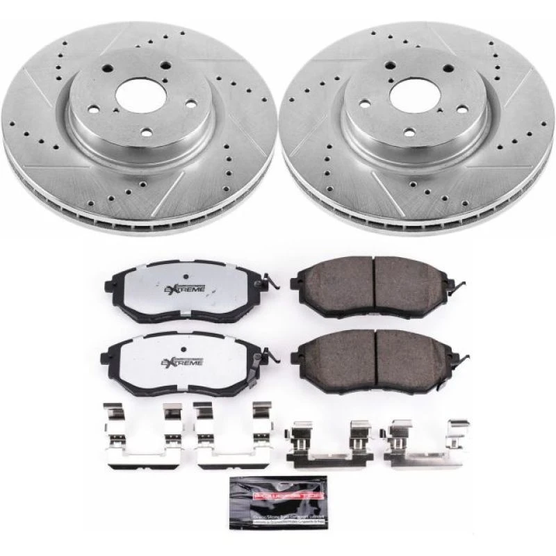 Power Stop Z26 Street Warrior Brake Kit for 06-07 Subaru B9 Tribeca Front