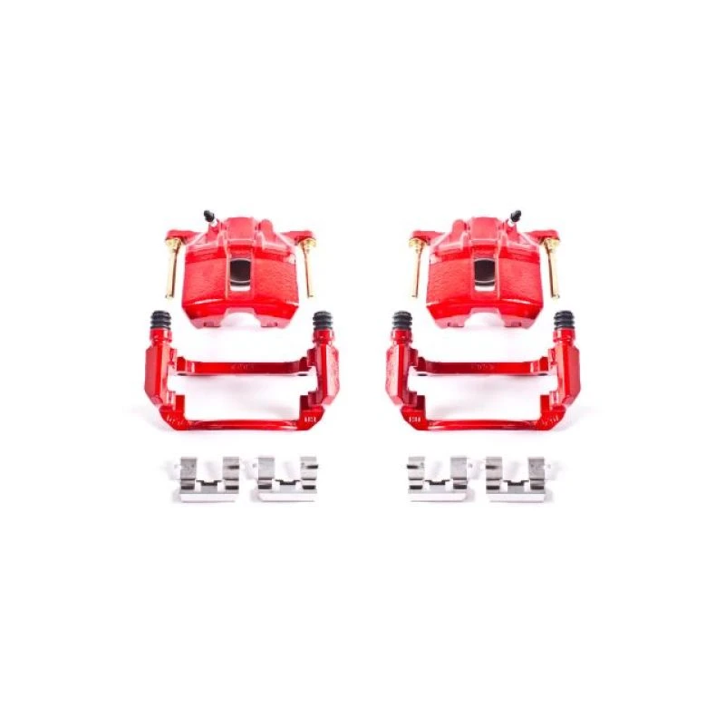 Power Stop 03-07 Honda Accord Front Red Calipers w/Brackets - Pair