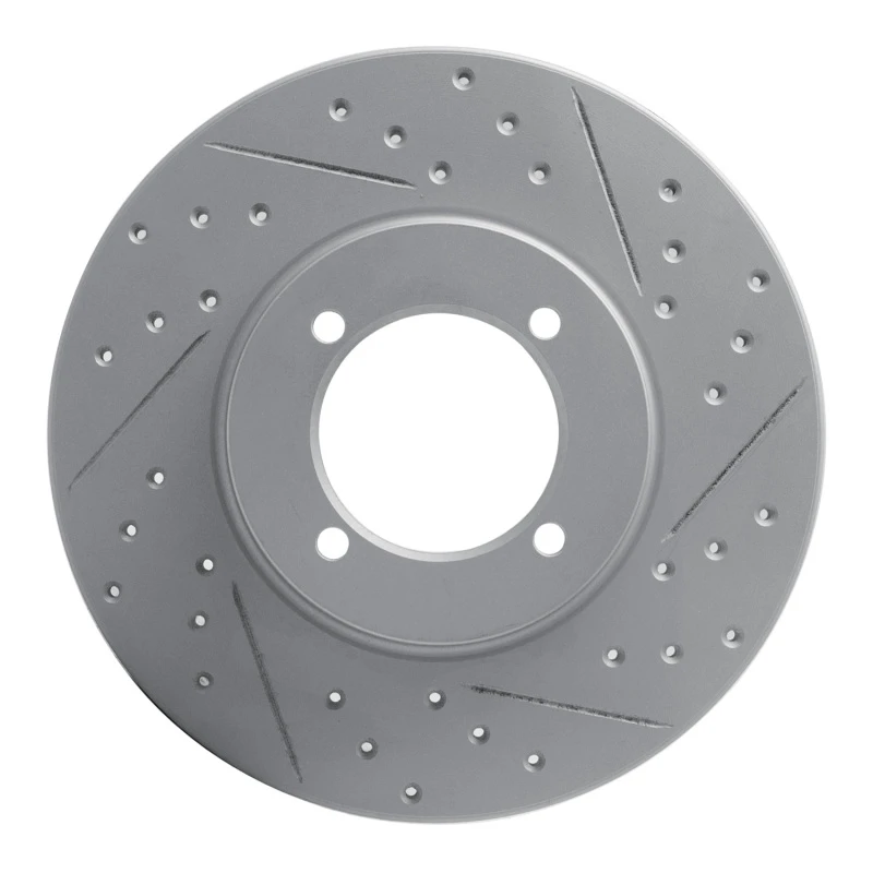 DFC 70-73 Nissan 240Z Front Right Drilled & Slotted Geoperformance Rotor