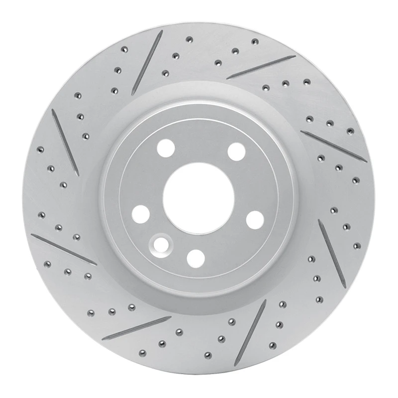 DFC 17-20 Jaguar Xe Rear Left Drilled & Slotted Geoperformance Rotor