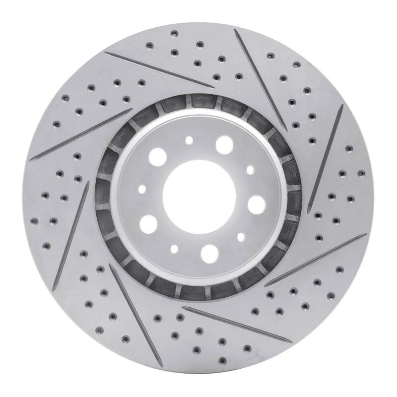 DFC 03-09 Volvo Xc90 Front Right Drilled & Slotted Geoperformance Rotor
