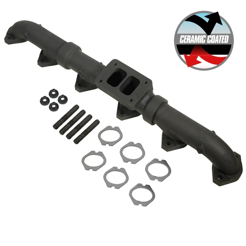 BD Diesel CAT T6 Keramik beschichtete Auspuffkrümmer für Caterpillar 3406E 93-98 / C15 Non-Acert 99-03