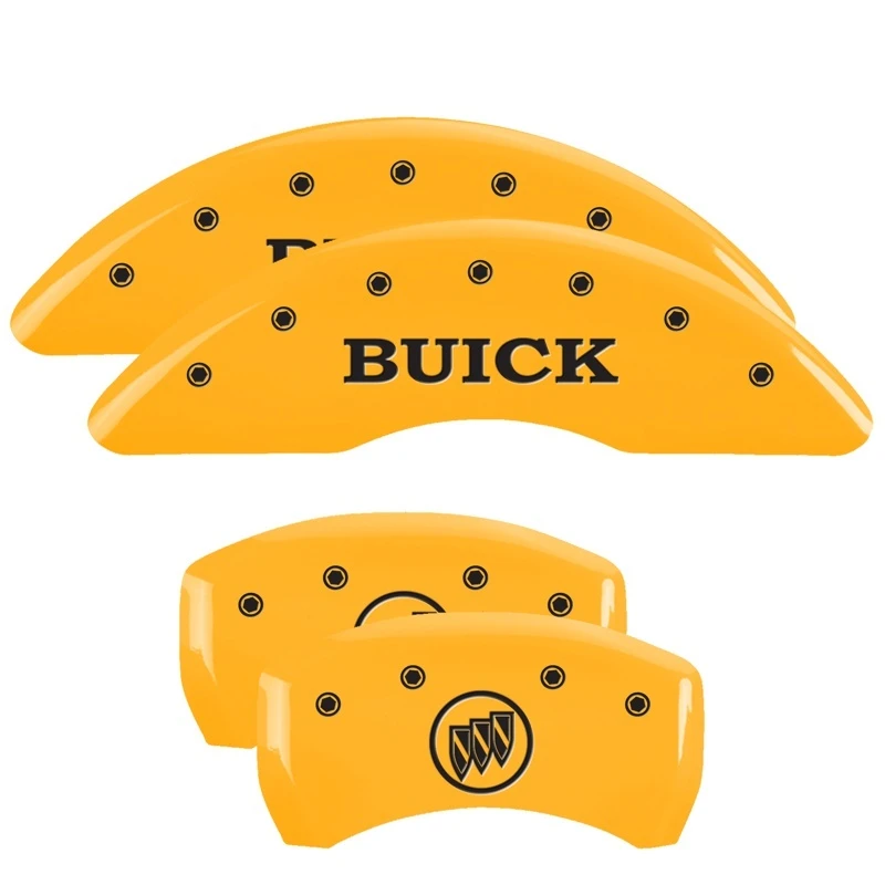 MGP 4 Bremse Caliper Abdeckungen Graviert Vorne Buick Hinten Gelb Finish Schwarz Char 2018 Buick Enclave