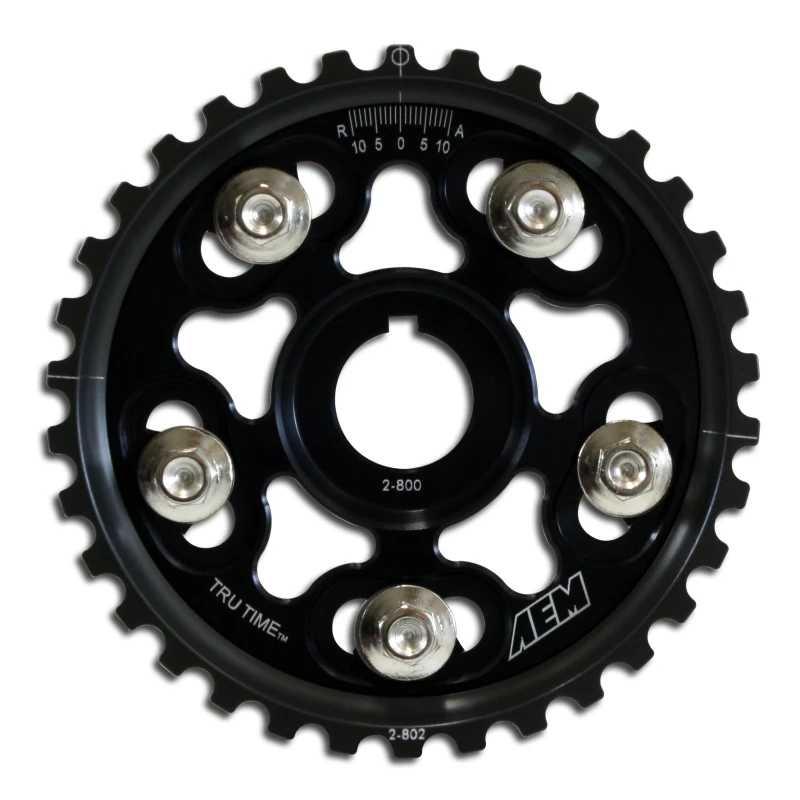 AEM 90-91 Acura Interga RS LS GS & GSR/ 99-00 Honda Civic Si Schwarzes Tru-Time Nockenrad