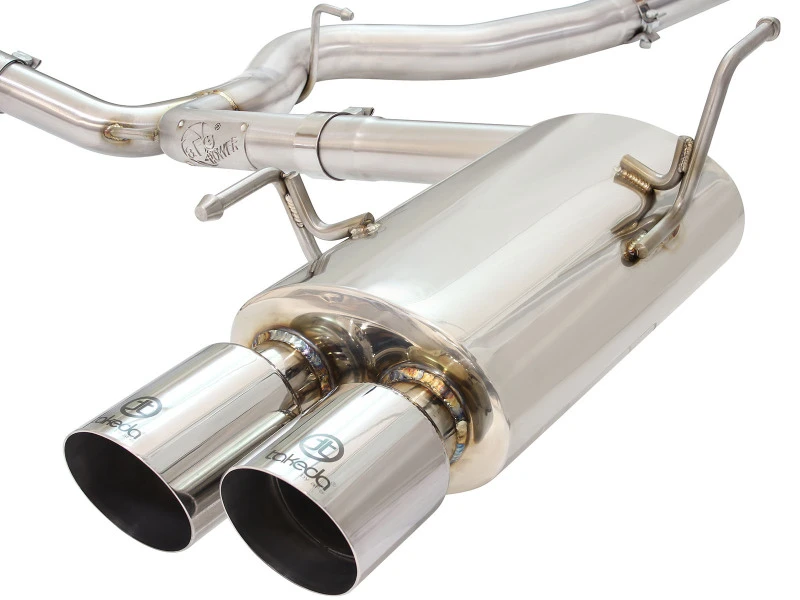 aFe Takeda 3 Zoll SS Auspuff Cat-Back für 15-16 Subaru WRX/STI 2.0L/2.5L Polierte Endrohre