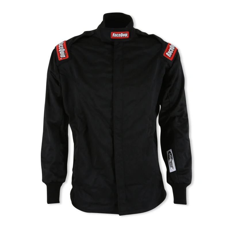RaceQuip Black Chevron-5 Jacket SFI-5 - Medium