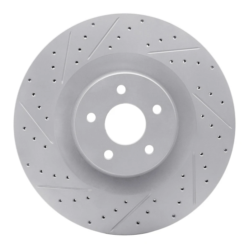 DFC 16-18 Ford Focus Front Left Drilled & Slotted Geoperformance Rotor