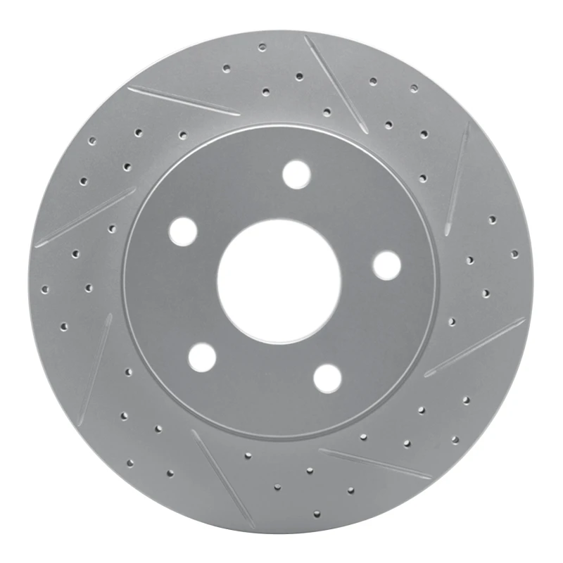 DFC 99-04 Jeep Grand Cherokee Front Right Drilled & Slotted Geoperformance Rotor
