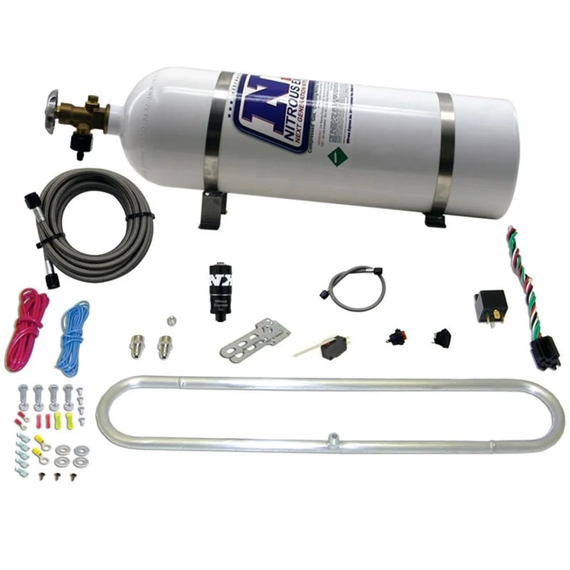 Nitrous Express N-Tercooler-System für CO2 mit 15lb-Flasche (Remote-Mount-Solenoid)