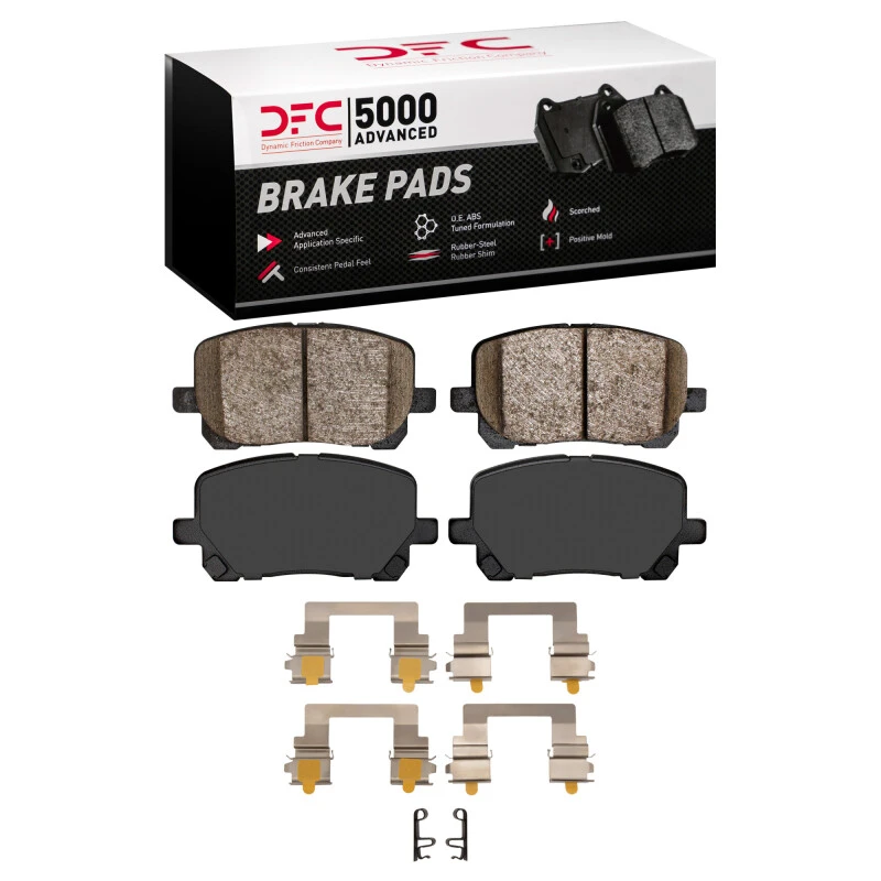DFC 03-08 Pontiac Vibe Front 5000 Advanced Ceramic Brake Pads and Hardware Kit