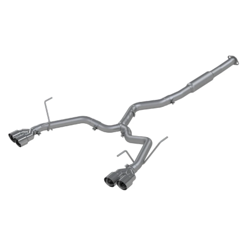 MBRP 3in Dual Split Rear Exit w/ 3.5in Tips - T304 (Race Version) for 15-19 Subaru WRX 2.0L/STI 2.5L
