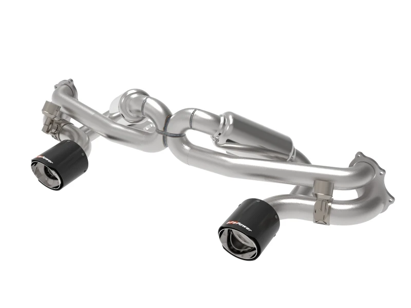aFe MACHForce XP 2,25-2,5 Zoll 304SS Abgasanlage Cat-Back 20-22 Porsche Cayman GT4 (718) - Carbon-Tipps