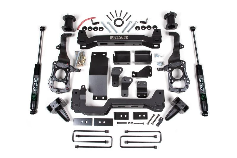 Zone Offroad 4 Zoll Front 2 Zoll Heck Federungslift-System mit Nitro Stoßdämpfern