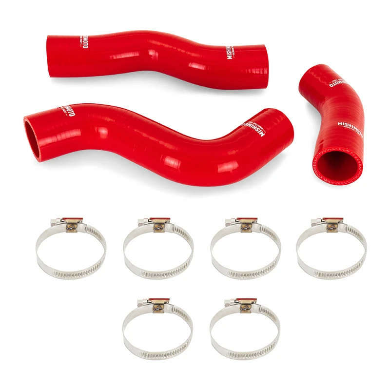 Mishimoto 92-97 Land Cruiser 4.5L I6 Silikon-Kühlwasserschlauch-Kit - Rot