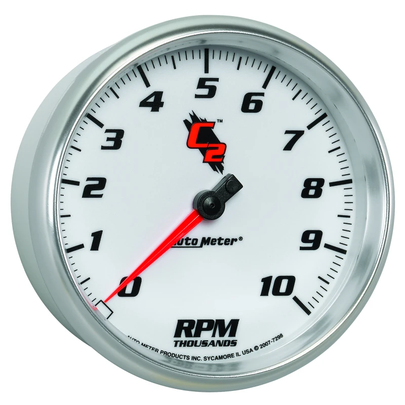 Autometer C2 5 inch 10000 RPM In-Dash Tachometer
