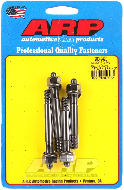 ARP Moroso 64919 Dual Return Spring mit 1 Zoll Spacer Plate Carb Stud Kit