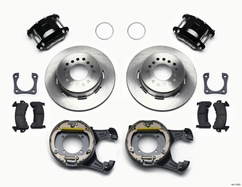 Wilwood D154 P/S Park Brake Kit 12 Bolt 2.81in Offset Staggered Shock