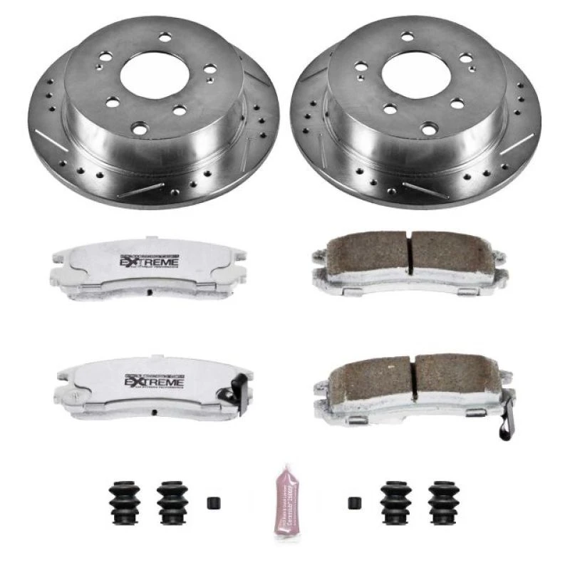 Power Stop Rear Z26 Street Warrior Brake Kit for 06-12 Mitsubishi Eclipse