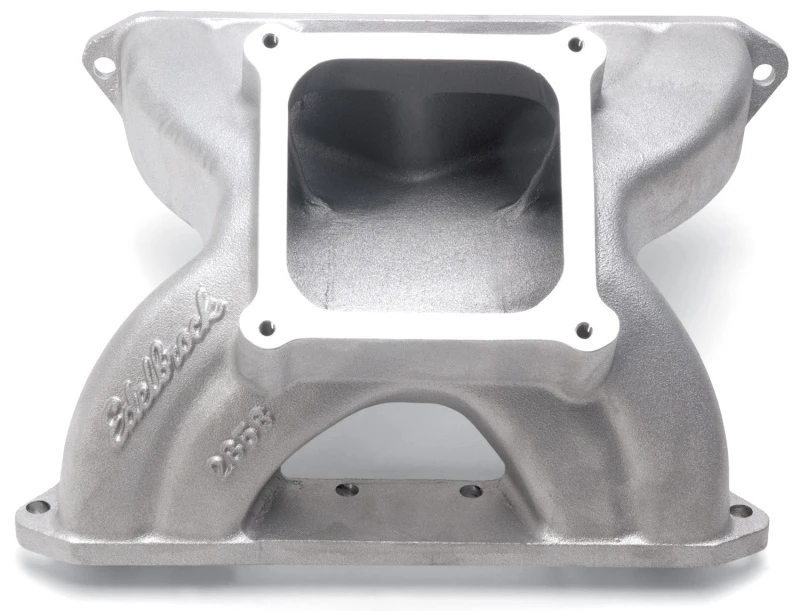 Edelbrock Ansaugkrümmer SBC Victor Spider Glidden 18 Grad Köpfe Dominator Flansch