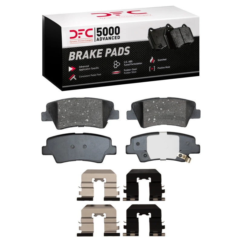 DFC 07-13 Hyundai Azera Rear 5000 Advanced Ceramic Brake Pads and Hardware Kit