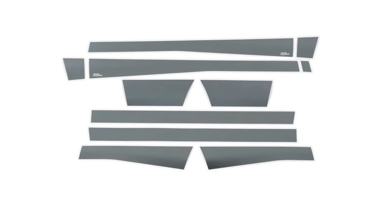 Putco 10-18 RAM 2500 Crew Cab 6,5 Zoll - 5,5 Zoll breit ohne werkseitige Verbreiterungen 12-teilig schwarzes Platin-Rocker-Panel