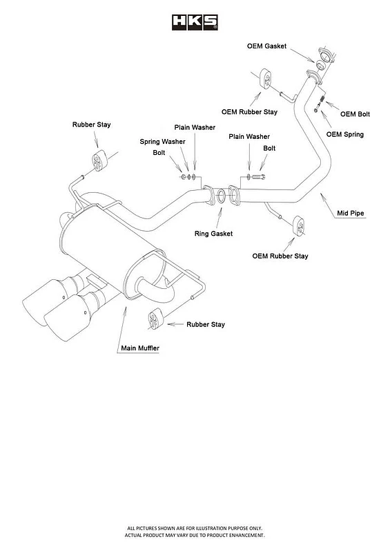 HKS LEGAMAX Sports für 2018 Toyota Corolla Sport 2ZR/8NR